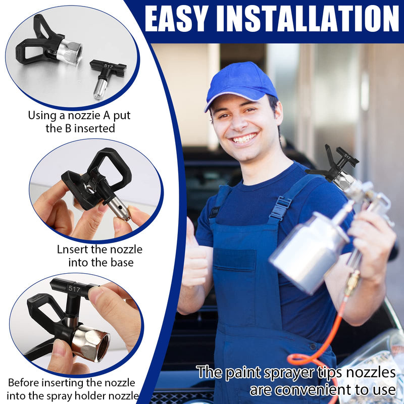 2 Sets 3600PSI Airless Paint Spray Gun