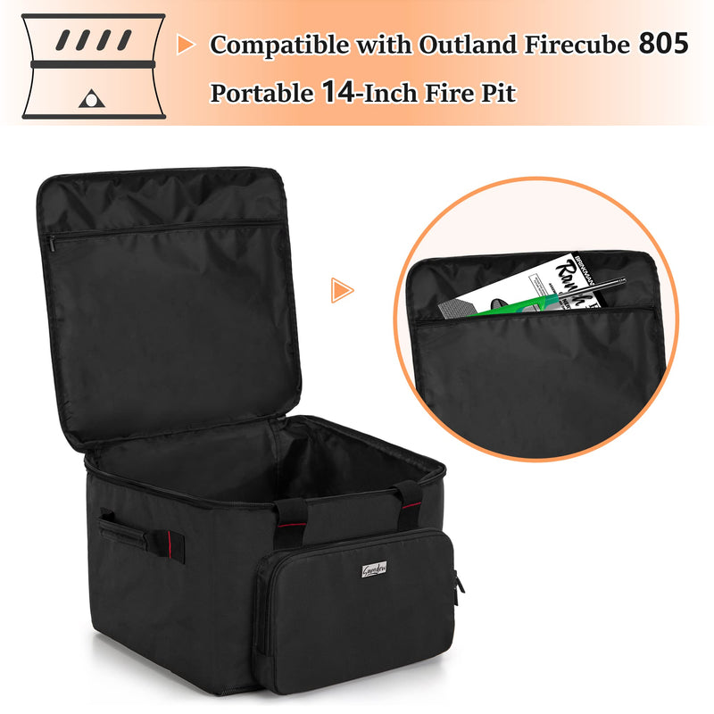 samdew 14 Inch Firecube Carry Bag Compatible with Outland, Bag Only