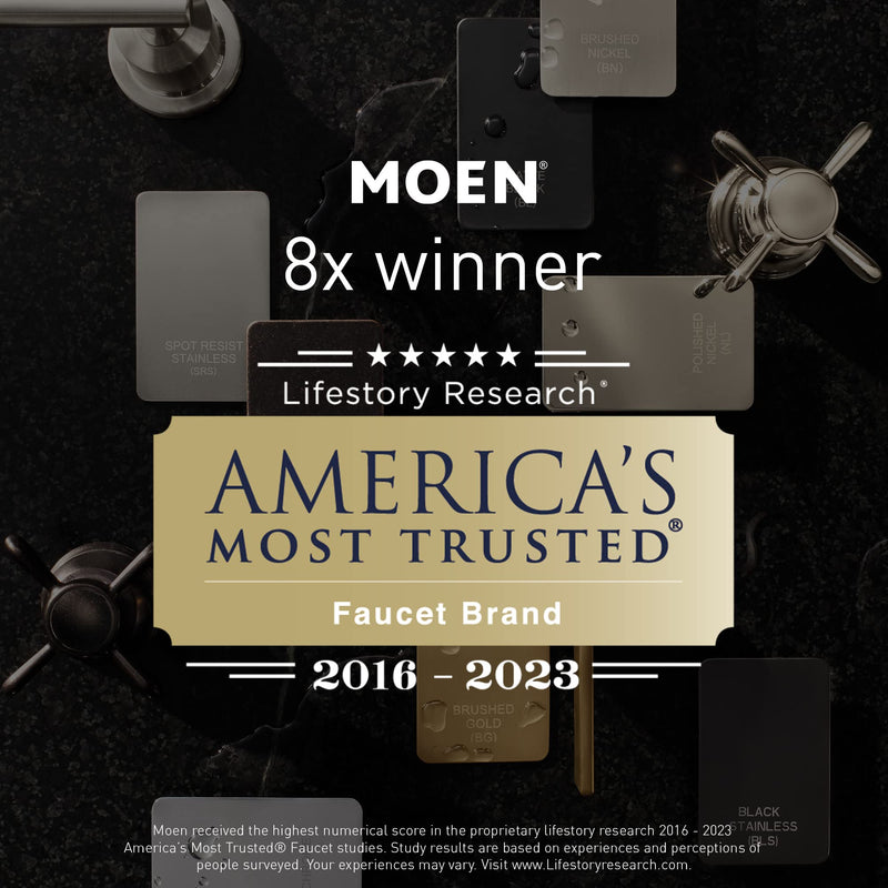 Moen Dartmoor Matte Black 3" Metal Decorative Replacement Toilet Tank Flush Lever, YB2101BL