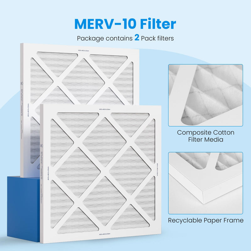 CADPXS 2-Pack MERV-10 Filters for CADPXS Shield 550 Air Scrubber White