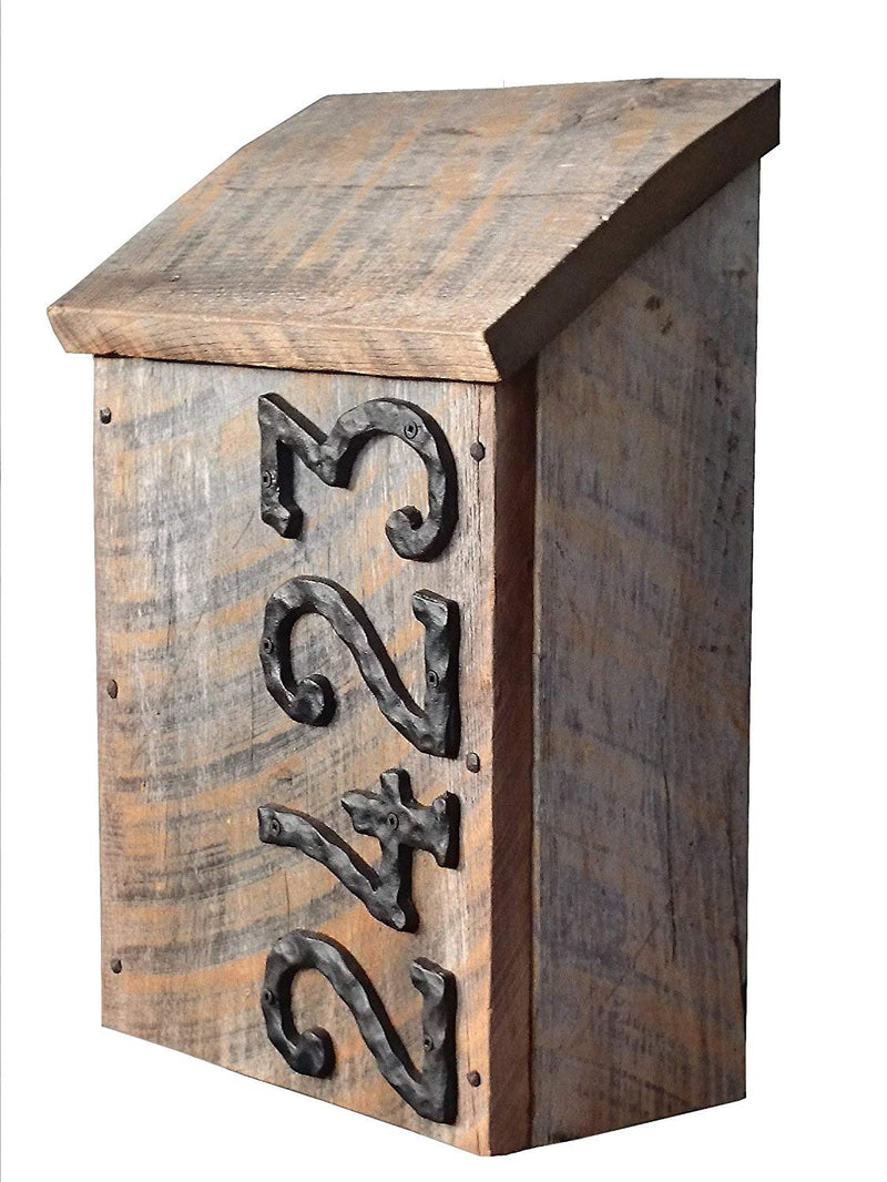 NACH House Numbers for Outside, 5.5 inch Black Address Numbers for House - Number 1 - Rustic Numbers for Outside with Mounting Hardware