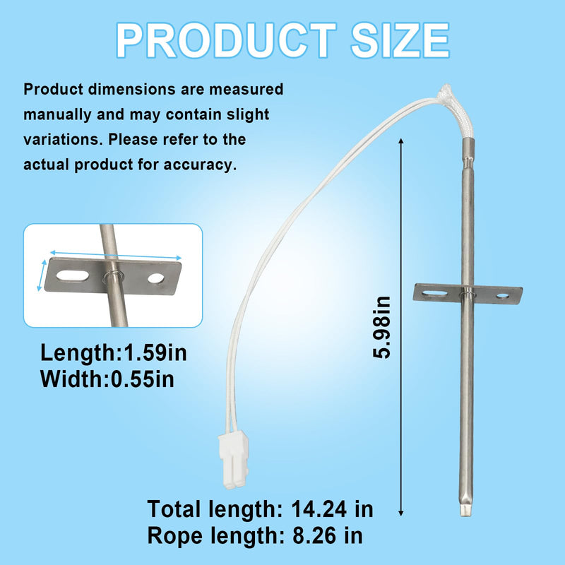 316217002 Oven Temperature Sensor Probe Compatible with Frigidaire Kenmore Electrolux Oven Replaces AP3363354, 1015027, 08017097, 316111201, 316111203,318087600