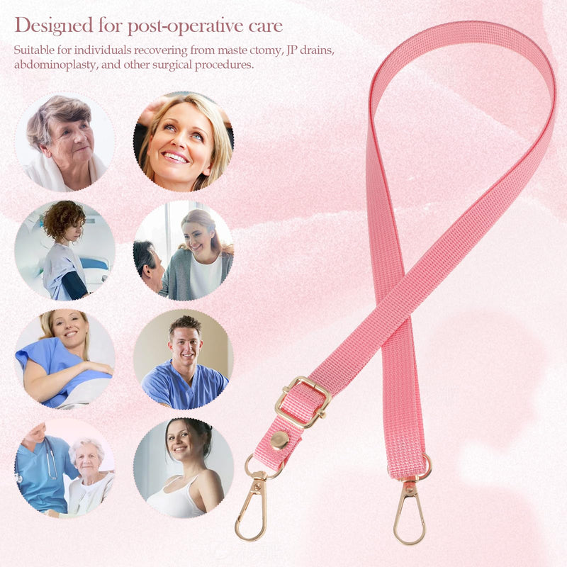 Hands Free Shower Lanyard for Mastectomy Drains 3 Pack – JP Drain Bulb Holder for Tummy Tuck & Breast Surgery Recovery, Essential Post Op Care Gift for Women