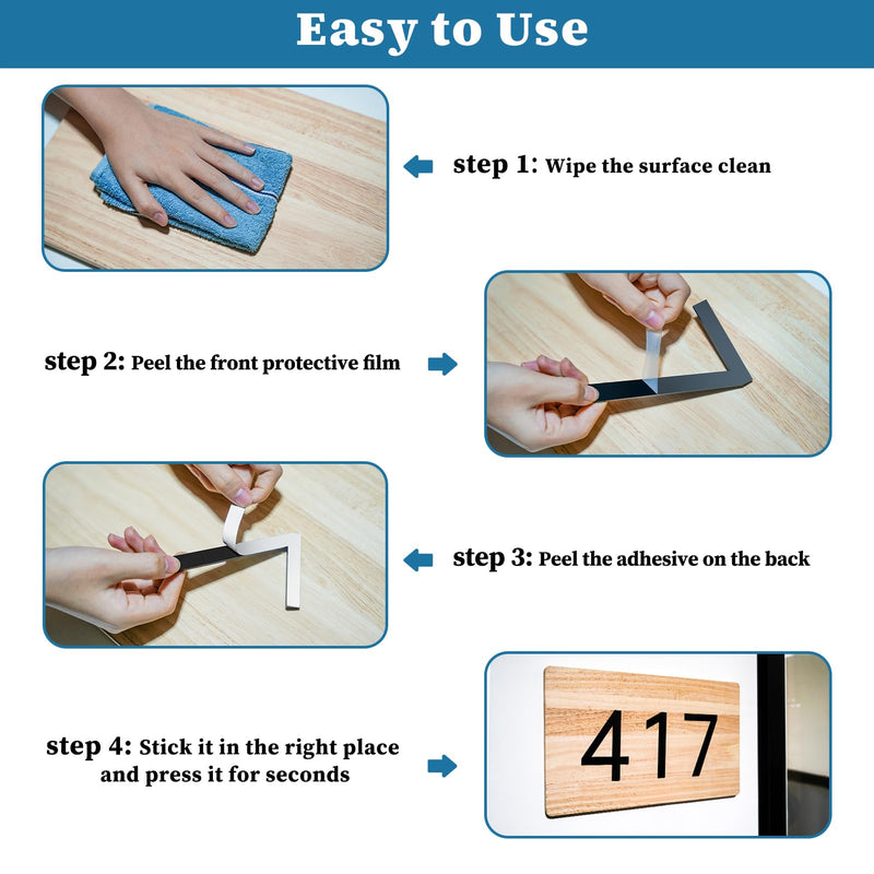 5 Inch House Numbers, Self-adhesive House Number Acrylic Modern House Numbers for Outside Black Mailbox Numbers Address Home Number for House Apartments Office Hotel Room Easy to Install (3) 5in No.3