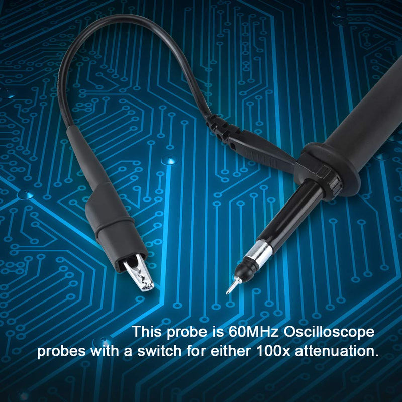 P4060 High Voltage Differential Probe - 2000V 60MHz 1:100 Oscilloscope Probe with BNC Connector, Oscilloscope Kit for Power Supply Analysis & Industrial Electronics Testing