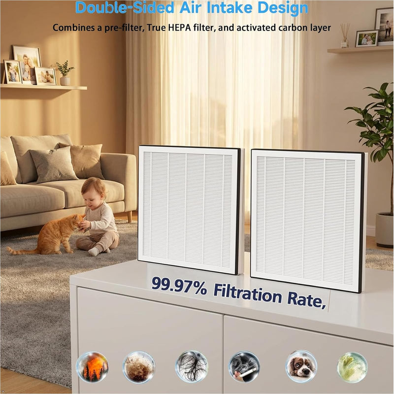 AP2503 Filter Replacement parts For KOIOS AP2503 Air Purifier: 2 Pack