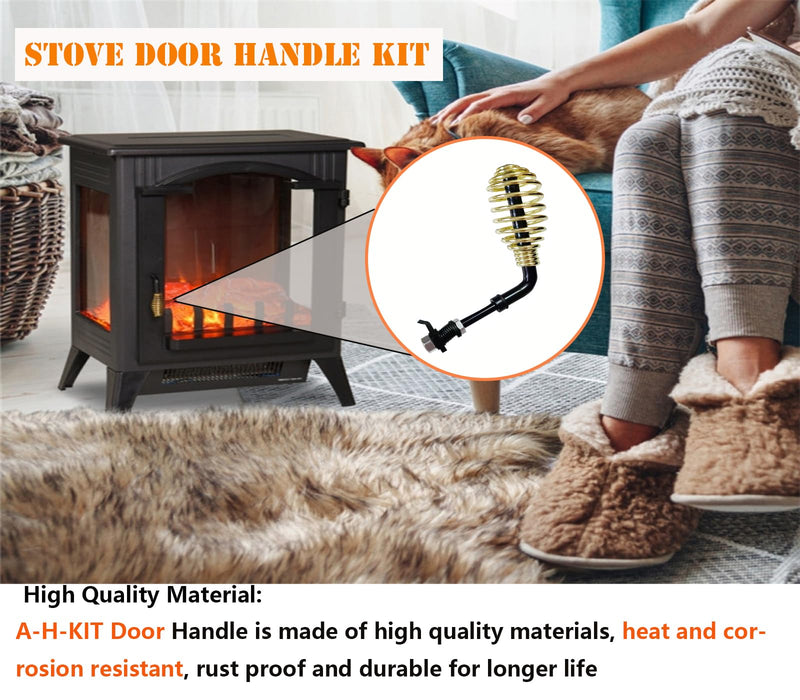 Replacement Breckwell Stove Door Handle Kit: A-H-KIT-AMP