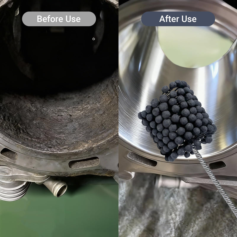Cylinder Hone, 240 Grit Silicon Carbide, 3 3/4" (95mm) Diameter Ball Hone for Hole Diameters 3 1/2" - 3 3/4", Cylinder Engine Sanding Brush for Mild Steel, Stainless Steel, and Cast Iron 240.0 3-3/4"