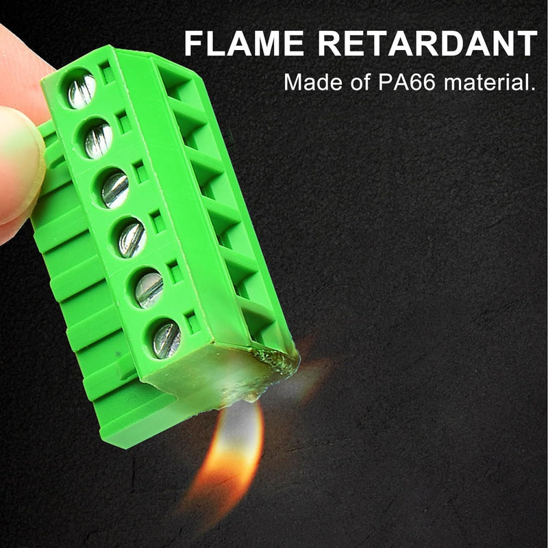 20 PCS 2 Pin 5.08mm Pitch Pluggable PCB Screw Terminal Block Phoenix 8 Pin Plug for 24-12AWG