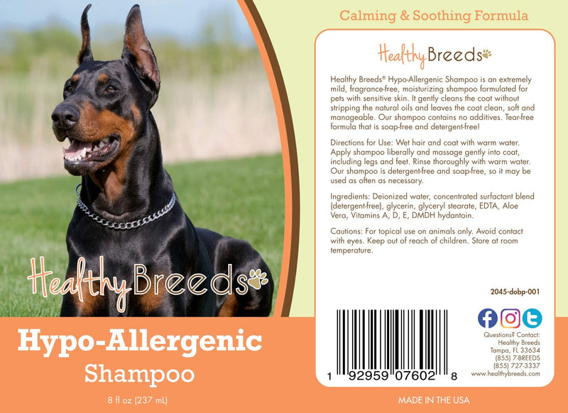 Healthy Breeds Doberman Pinscher Hypo-Allergenic Shampoo 8 oz - PawsPlanet Australia