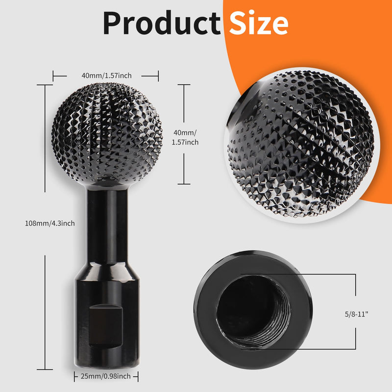 Sphere Rotary Burr with 5/8-11 Threads for 4 1/2 and 5 Inch Angle Grinder, Ball Gouge Angle Grinder Attachments Power Carving Tools for Woodworking Polishing Engraving - NewNest Australia