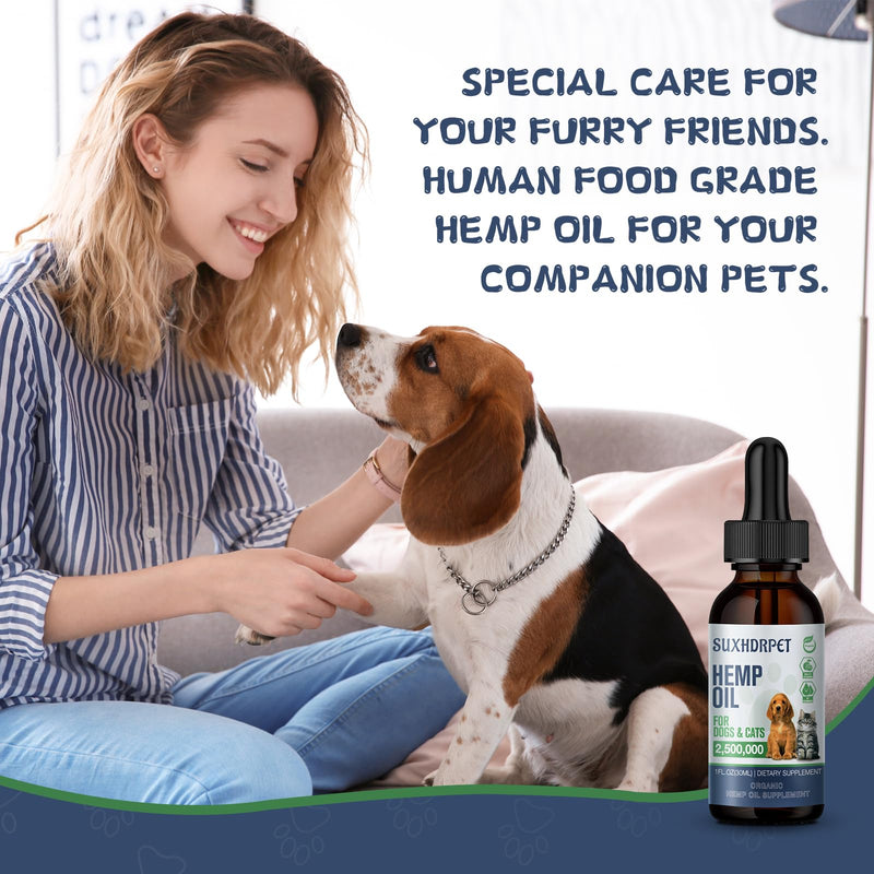 Natural Hemp Oil for Dogs and Cats