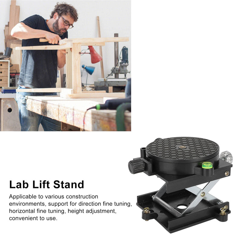 Zerodis Lifting 360° Rotation 6.5cm Stand Table Expandable Scissor Stand Lab Jack for Woodworking Carving Experiment