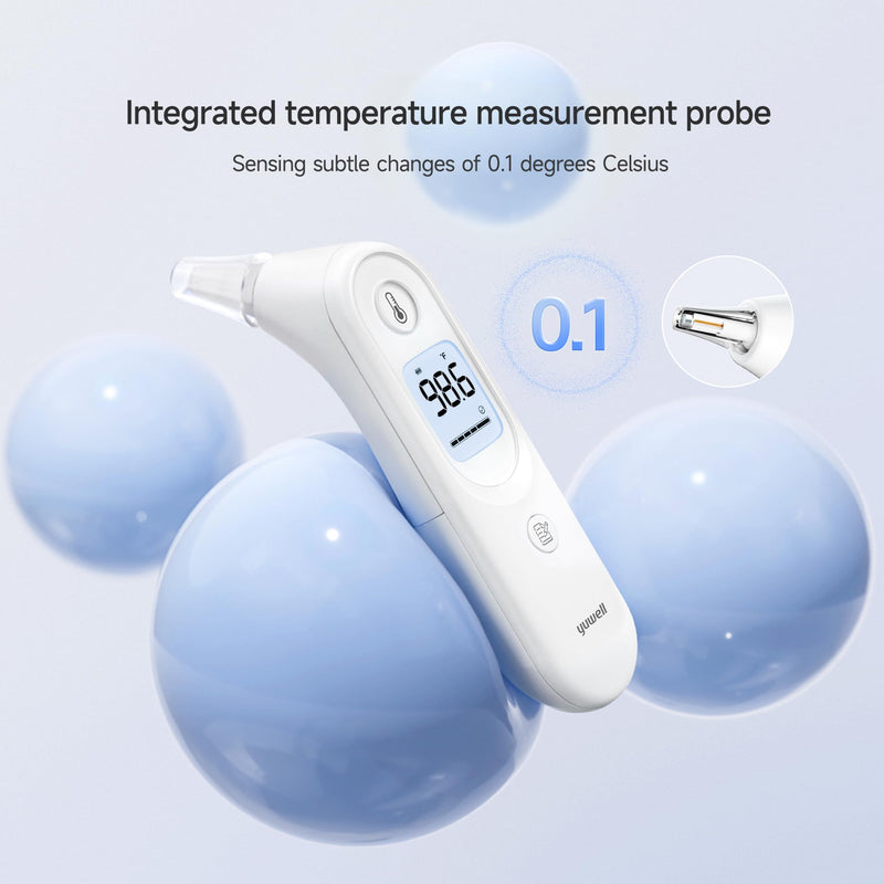 yuwell Thermometer, Digital Ear Thermometer for Adults, Babies, Toddlers and Kids – Fast, Gentle, and Accurate… YHT101