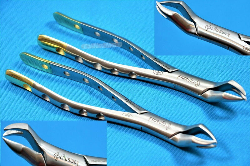 New Set of 2 Each Premium German Extracting Forceps Extraction Dental Instruments No 88L and 88R