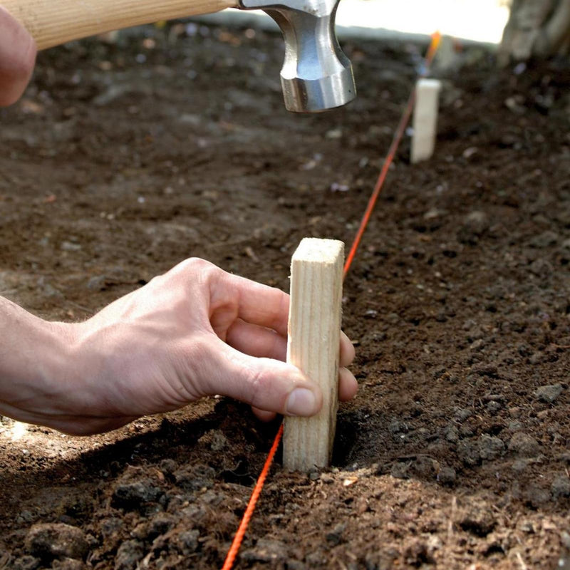 Romeda Mason line #18, 500 Ft Length Orange String line, Mason line String, Construction String, Orange String, Twine String for Gardening, Braided Mason Line, Masonry String Lines， String Lines