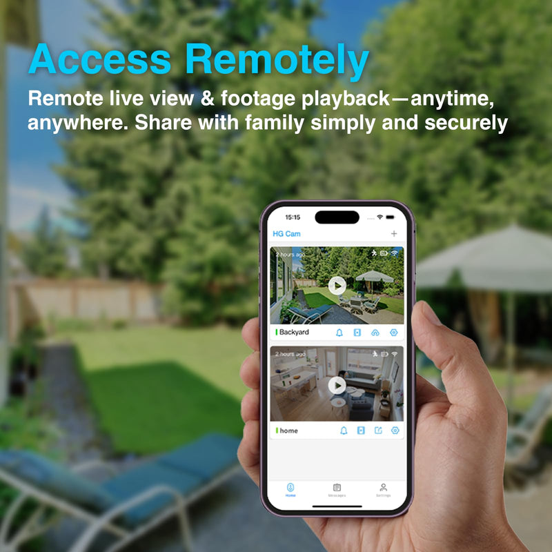 SOIADV Solar Camera for Home Security-2.4G WiFi Outdoor 2K Camera Wireless Battery Powered with Solar Panel, 360° Viewing, Two-Way Talk, Color Night Vision, with SD Storage, SC03W