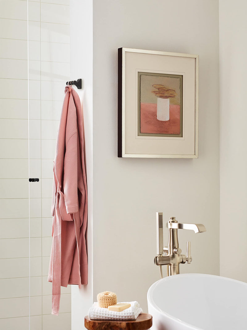 Amerock BH36050ORB | Oil Rubbed Bronze Double Robe Hook | 2-15/16 inch (75 mm) Length Towel Holder | Davenport | Towel Hook for Bathroom | Bathroom Hardware | Bath Accessories