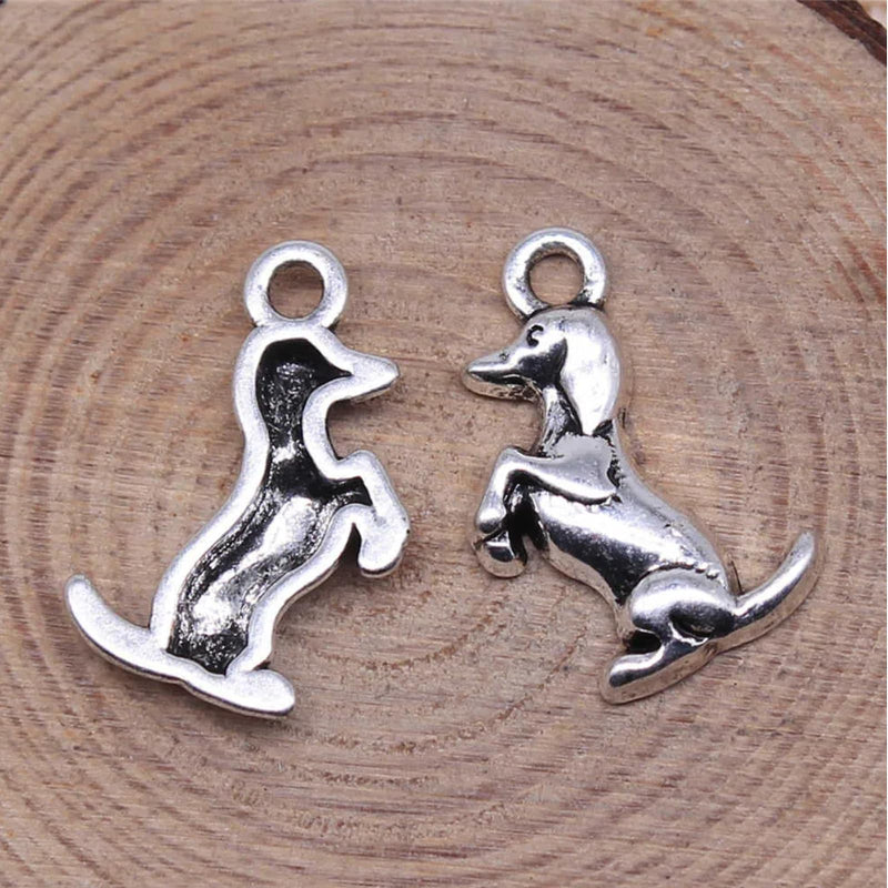Silver Hinge Head Home Decoration Sausage Dog,Magnetic Hinge Dropper Hanging,Magnetic Hinge Head Toppers,Door Hinge Pin Topper (Silver) Silver