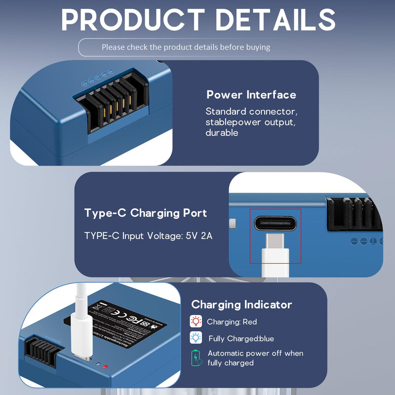 Fancy Buying 12000mAh Rechargeable Battery for eufy Security S220 S230 S231 S330 E330 3-in-1 Video Smart Door Lock E31 and Smart Drop, T8520 T8520S T8520J11 T8531 E8531JY1 T8520T11