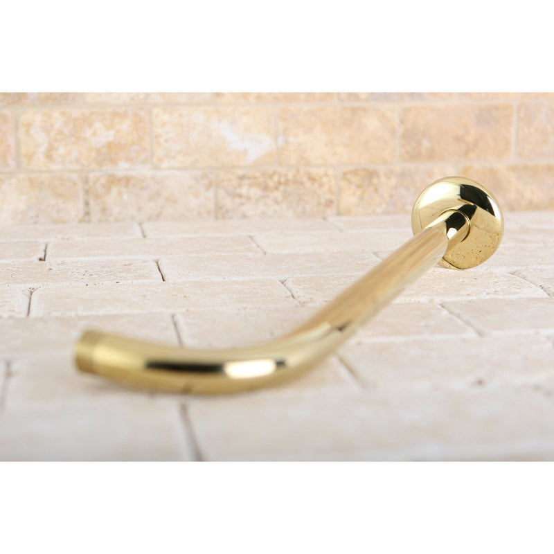 Elements of Design DK1122 Rio Rain Drop Shower Arm, 12" Length, Polished Brass