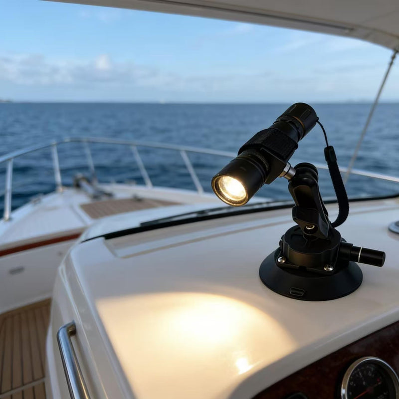 4.5 Inch Suction Cup Boat Mount | Marine-Grade Holder for Camera, Smartphone & Action Camera, 360° Rotatable Ball Head,for Boats, Yachts