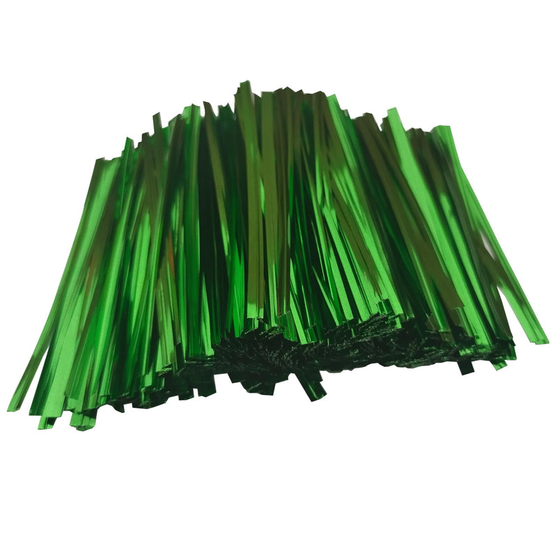 Twist Ties for Bags Bread Bag Tie Garden 4 inches 1600 Pcs Candy Coffee Bags Flower Ties (1600, Green)
