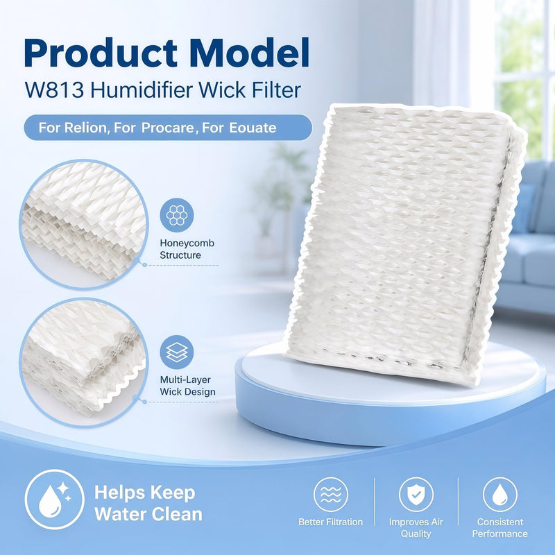 8 Pack WF813 Humidifier Filter Replacement For Equate EQ-2119-UL EQWF813 8-pcs Wf813 Humidifier Filter