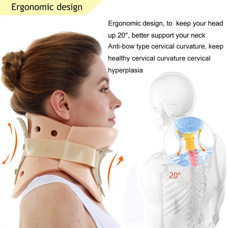 Philadelphia Neck Brace Foam Lightweight Soft Cervical Collar Height 3 1/4 Inch Immobilizer Collar Support Neck Traction Device Neck and Head Braces (SizeL) Odorless L