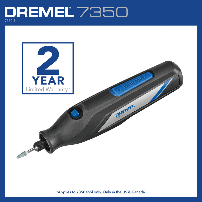 Dremel 7350-5 Cordless Rotary Tool Kit - Includes 4V Li-ion Battery and 5 Rotary Tool Accessories - Ideal for Light DIY Projects and Precision Work Original Kit