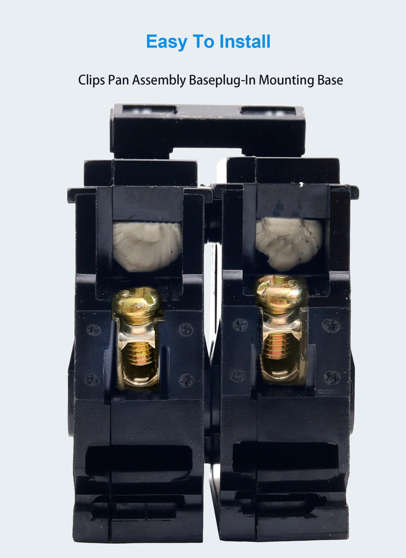 30 Amp 2 Pole Type QP Circuit Breaker Plug-in Mount Standard MCB Thermal Magnetic Protection, 10KA 120/240V, Compatible with Siemens PL and ES Series Load Centers(2P 30A) 2P 30A