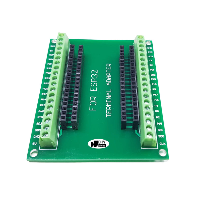 38-pin Screw Terminal Adapter for ESP32, 2 Pieces Black + Green (2pcs)