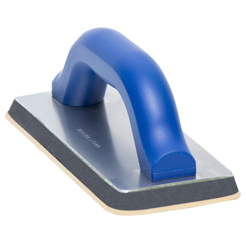MARSHALLTOWN Tile Grouter’s Float, 9 x 4 inches, Plastic Handle, Pure Gum Rubber, Made in the USA, 43 9 X 4 Inch Pad, Plastic Handle