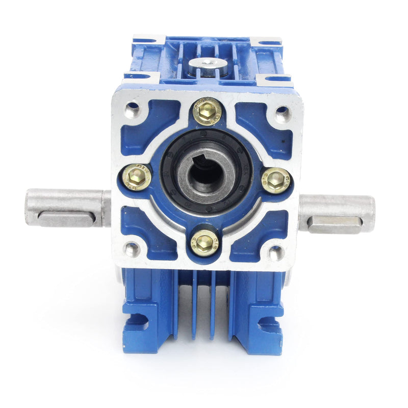 CNCTOPBAOS Output Double Shaft Diameter 14mm Output Shaft 0.55" Dual Shaft Output Length 130mm fit for Worm Reducer Gearbox NMRV030 RV030 Nema23 Stepper Motor with Gaskets S Ring Corner pin