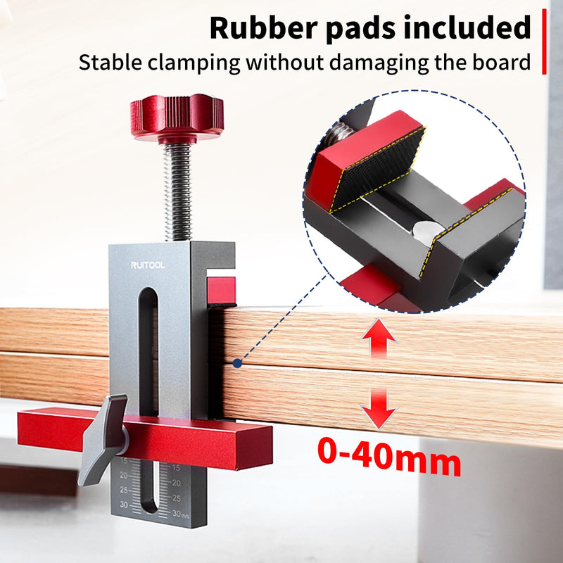 RUITOOL Cabinet Door Installation Positioner, Mounting Jig for Installing Cabinet Doors, Easily Adjustable Aluminium Alloy Versatile Cabinet Door Positioning Tool for Most Cabinet Doors