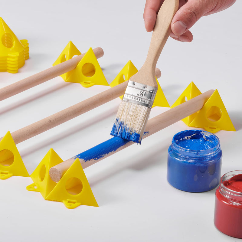 KATA 32pcs Pyramid Stands Painter's Painting Stands,Mini Cone Paint Stands for Canvas and Door Risers Support,Cabinet Paint Pouring 32 PCS