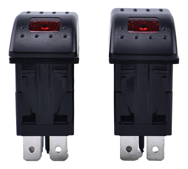 2 PCS 5 Pin 308-1038 RV Generator Rocker ABS Start Stop Switch Compatible with Onan Cummins 308-1038 fits for Vehicle Trucks Boats Auto Motorcycles (NOT a Momentary Switch)