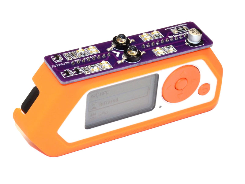 Double Barreled IR LED Blaster Dazzler 850nm Competible with Flipper Zero, Purple - NewNest Australia