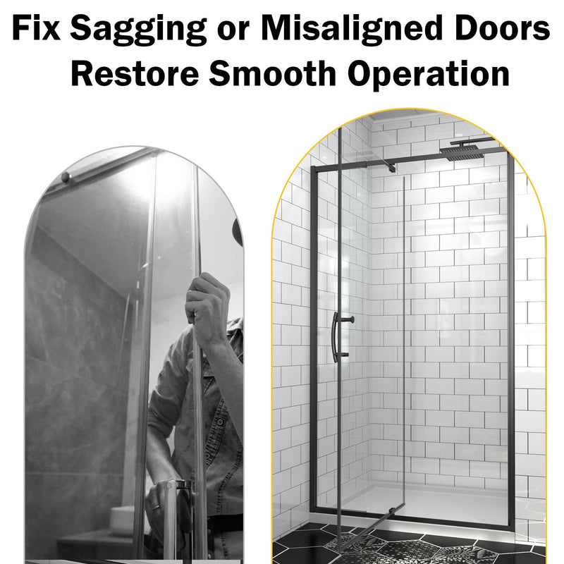 Shower Door Repair Kit– Shower Door Replacement Parts Compatible with SDPP01 SPB12 – for Framed & Frameless Shower Doors(2 - Piece