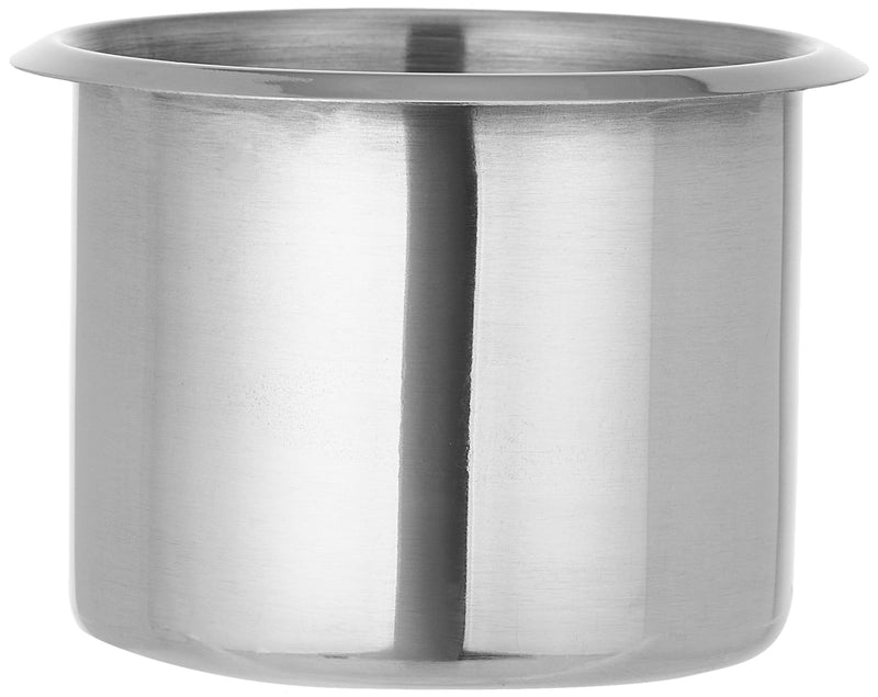 10 Regular Silver Drop-in Cup Holders for Poker and Card Tables- 2.3 in Tall x 3.18 in Wide, for Beer & Water Bottles, Cans Small (Pack of 10)