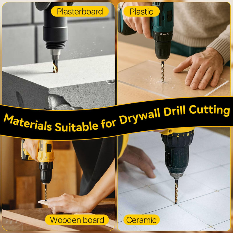 50 Pcs 5/32" Drywall Router Bits, Drywall Guide Point Cutting Bits, Drywall Drill Bit, Drywall Cutting Tools for Used for with Spiral Saw and Power Tools