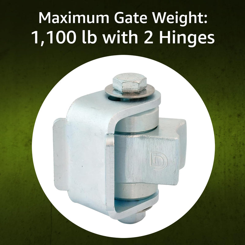 D&D CI3000R Shut It Center Mount Heavy Duty Weld-On Gate Hinge, 1pc