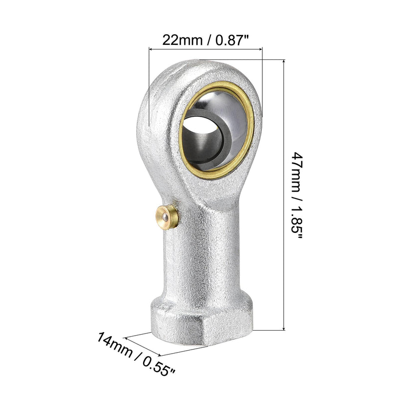 uxcell PHSB5 Rod End Bearings 5/16-inch Bore Pre-Lubricated Bearings 5/16-24 Female Thread Right Hand 2pcs 5/16"