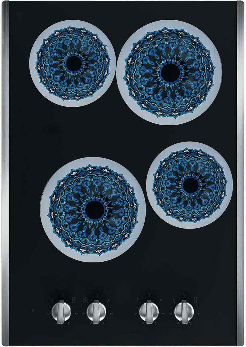Burner Covers for Electric Stove (Blue Mandala, Round 8/10'') Round 8/10'' Blue Mandala