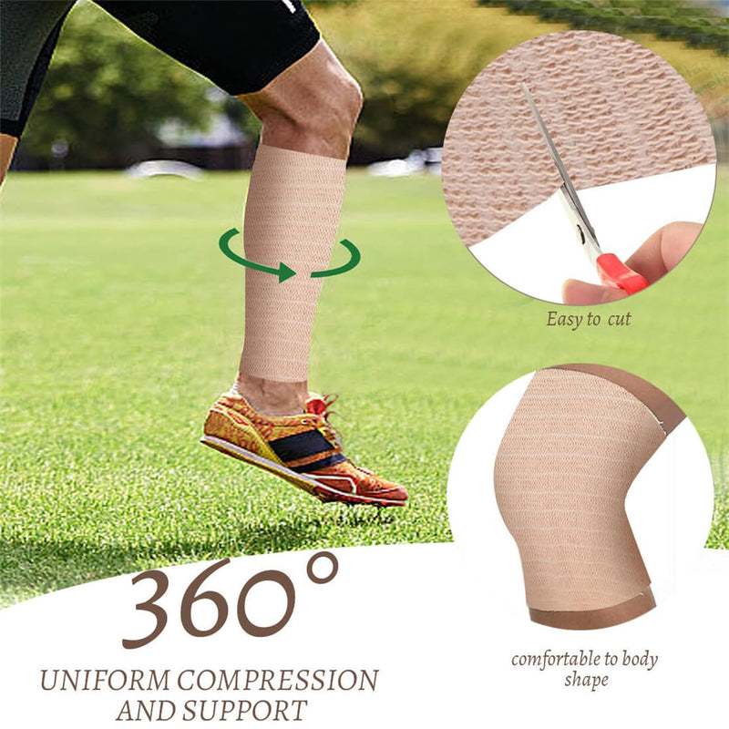 Tubular Bandage Stockinette Tubing Compression Bandages Size D Elastic Tubing Bandage Gauze Roll for Arm Leg Knee Cast Plaster, 3.0 inches x 26 Feet