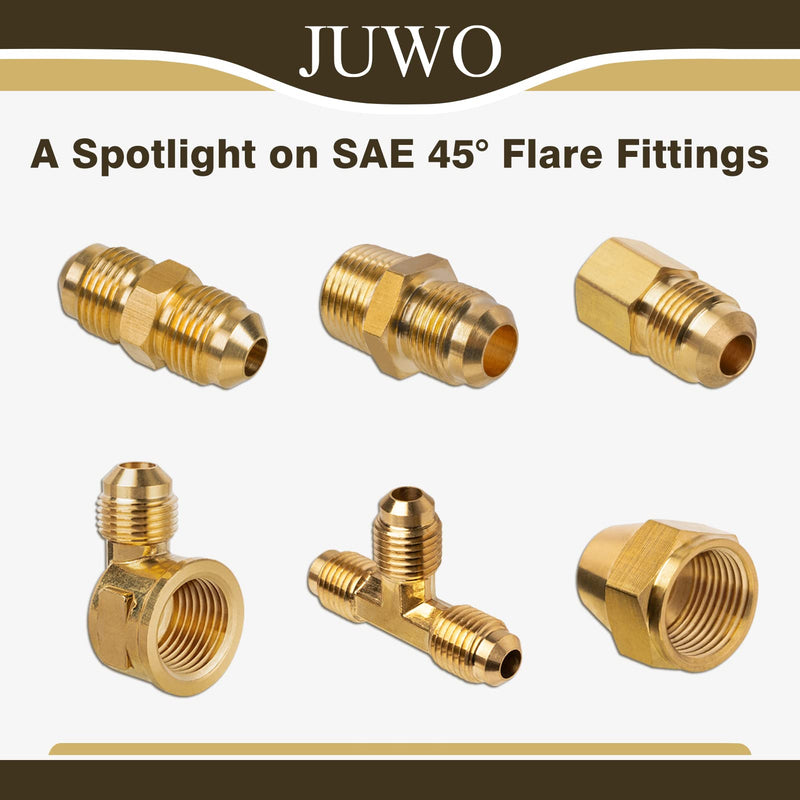 3/8" Flare x 1/2" NPT Male Brass Tube Fitting for Propane, LP and Natural Gas, Fuel, Half-Union (1-Pack) 3/8" Flare x 1/2" MNPT