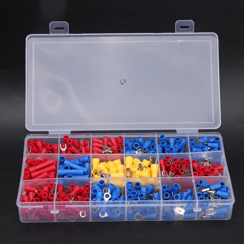 Wire Connector Kit, Crimp Terminal Kit Cold‑Pressed 520Pcs Easy to Install for Professional Use for Industry