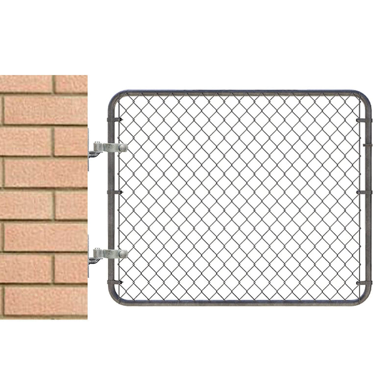 Aiwaiufu 2 Pcs Chain Link Fence Gate Post Hinge for Outside Diameter Post/Pipe, Pressed Steel Post Hinge (2-3/8") 2-3/8"