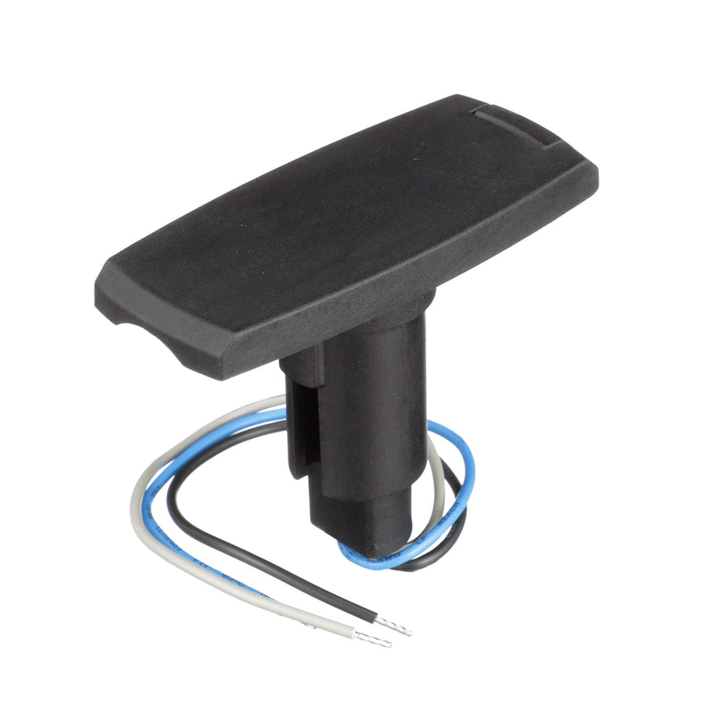 Attwood 910V3PB-7 Light Armor 3-Pin Light Rectangle Base - Black