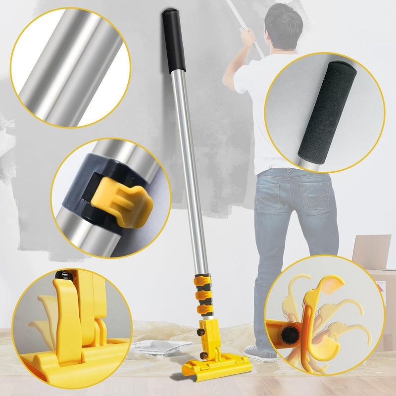 Zozen Drywall Skimming Blade Extension Handle Set,Exclusive for Zozen Brand